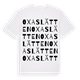 Oxaslätten ordlek t-shirt