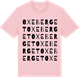 Pink Cotton t-shirt med Oxeberget ordlek t-shirt