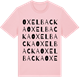 Pink Cotton t-shirt med Oxelbacka ordlek t-shirt