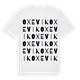 White t-shirt med Oxevik ordlek t-shirt