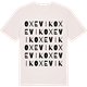 Vintage White t-shirt med Oxevik ordlek t-shirt