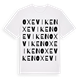 White t-shirt med Oxeviken ordlek t-shirt