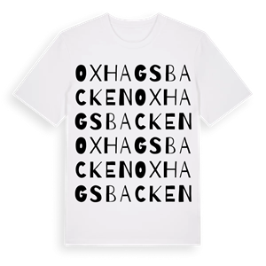 Oxhagsbacken ordlek t-shirt – ekologisk bomull t-shirt från Pinshirt