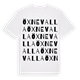 Öxnevalla ordlek t-shirt