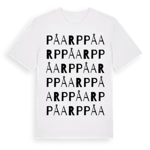 Påarp ordlek t-shirt – ekologisk bomull t-shirt från Pinshirt