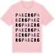 Pink Cotton t-shirt med Paberg ordlek t-shirt
