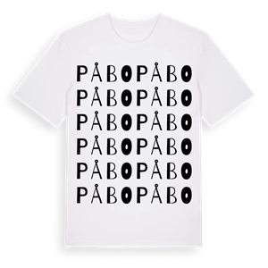 Påbo ordlek t-shirt – ekologisk bomull t-shirt från Pinshirt