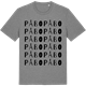 Mid Heather Gray t-shirt med Påbo ordlek t-shirt