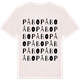 Vintage White t-shirt med Påbo ordlek t-shirt