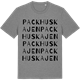 Mid Heather Gray t-shirt med Packhuskajen ordlek t-shirt