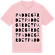 Pink Cotton t-shirt med Paddegärdet ordlek t-shirt