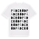 White t-shirt med Påderöd ordlek t-shirt