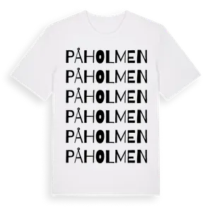 Påholmen ordlek t-shirt – ekologisk bomull t-shirt från Pinshirt