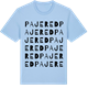 Blue Soul t-shirt med Pajered ordlek t-shirt