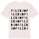 Vintage White t-shirt med Pålerud ordlek t-shirt