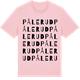Pink Cotton t-shirt med Pålerud ordlek t-shirt