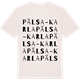 Vintage White t-shirt med Pälsa-Karla ordlek t-shirt