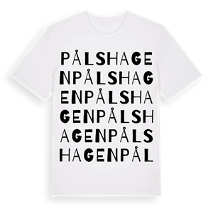 Pålshagen ordlek t-shirt – ekologisk bomull t-shirt från Pinshirt