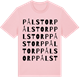 Pink Cotton t-shirt med Pålstorp ordlek t-shirt