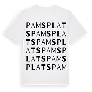 Pams plats ordlek t-shirt – ekologisk bomull t-shirt från Pinshirt