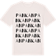 Vintage White t-shirt med Pankan ordlek t-shirt
