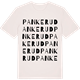 Vintage White t-shirt med Pankerud ordlek t-shirt
