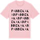 Pink Cotton t-shirt med Pannekakan ordlek t-shirt