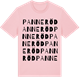 Pink Cotton t-shirt med Panneröd ordlek t-shirt