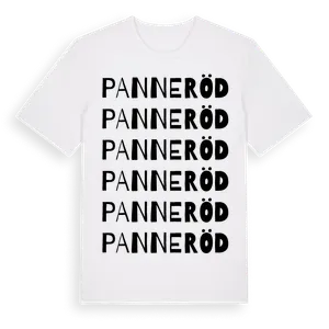Panneröd ordlek t-shirt – ekologisk bomull t-shirt från Pinshirt