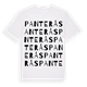 White t-shirt med Panterås ordlek t-shirt