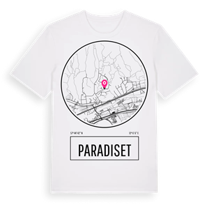 Paradiset t-shirt – ekologisk bomull t-shirt från Pinshirt