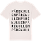 Vintage White t-shirt med Pärekullen ordlek t-shirt