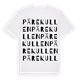 Pärekullen ordlek t-shirt