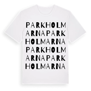 Parkholmarna ordlek t-shirt – ekologisk bomull t-shirt från Pinshirt