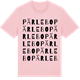 Pink Cotton t-shirt med Pärlebo ordlek t-shirt