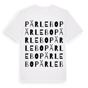 Pärlebo ordlek t-shirt – ekologisk bomull t-shirt från Pinshirt