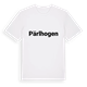 White t-shirt med Pärlhogen fetstil t-shirt