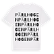 Pärlhogen ordlek t-shirt