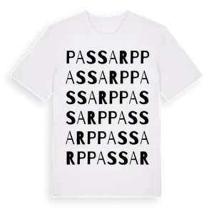Passarp ordlek t-shirt – ekologisk bomull t-shirt från Pinshirt