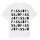 White t-shirt med Passjö ordlek t-shirt