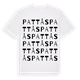 White t-shirt med Pattås ordlek t-shirt
