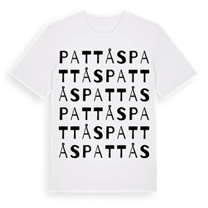 Pattås ordlek t-shirt – ekologisk bomull t-shirt från Pinshirt