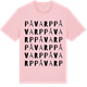 Pink Cotton t-shirt med Påvarp ordlek t-shirt