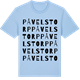 Blue Soul t-shirt med Påvelstorp ordlek t-shirt