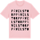 Pink Cotton t-shirt med Påvelstorp ordlek t-shirt
