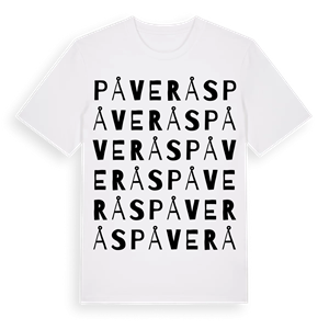 Påverås ordlek t-shirt – ekologisk bomull t-shirt från Pinshirt