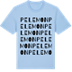 Blue Soul t-shirt med Pelemon ordlek t-shirt