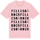 Pink Cotton t-shirt med Pellesgården ordlek t-shirt