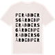 Vintage White t-shirt med Per Andersgården ordlek t-shirt