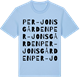 Blue Soul t-shirt med Per-Jonsgården ordlek t-shirt